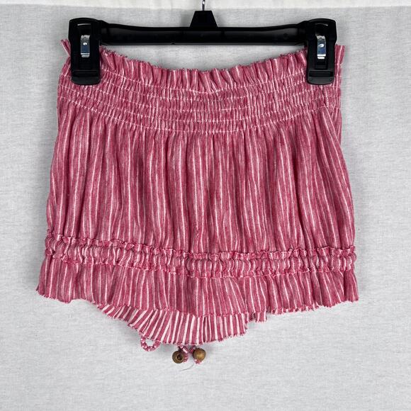 Free People Tube Top Peppermint Red Stripe Strapless Beachy Nautical Sailor Boho - Picture 5 of 7